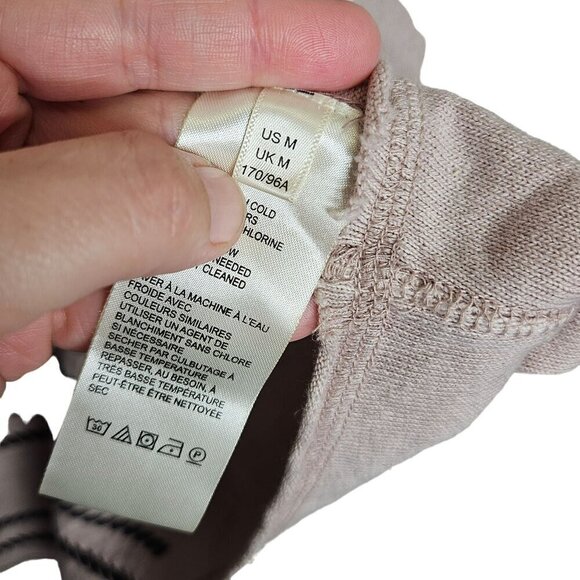 Free People Women's Right Back Dolman Boho Striped Knit Top Sz M Pink & Beige - Picture 5 of 12